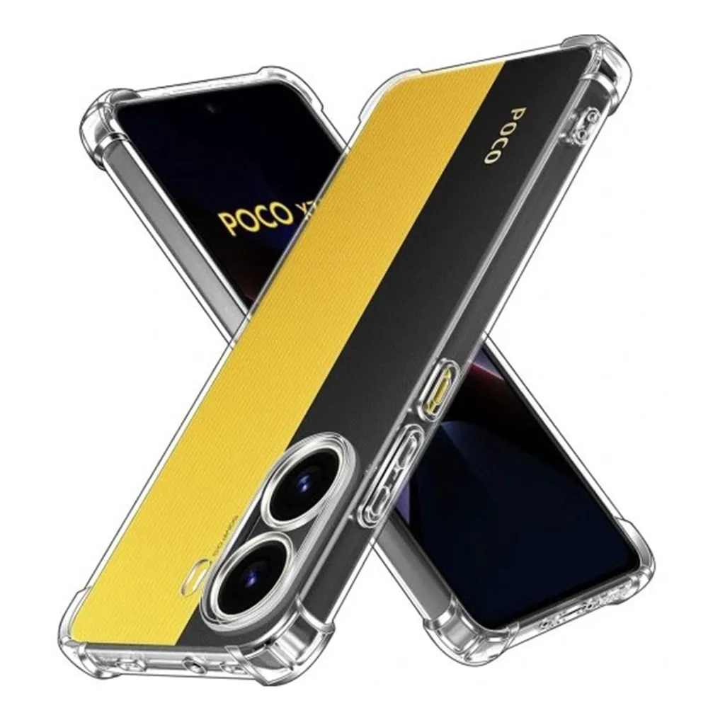 Custodia per Xiaomi Poco X7 Pro, Techsuit, Shockproof Clear, Trasparente - immagine 1