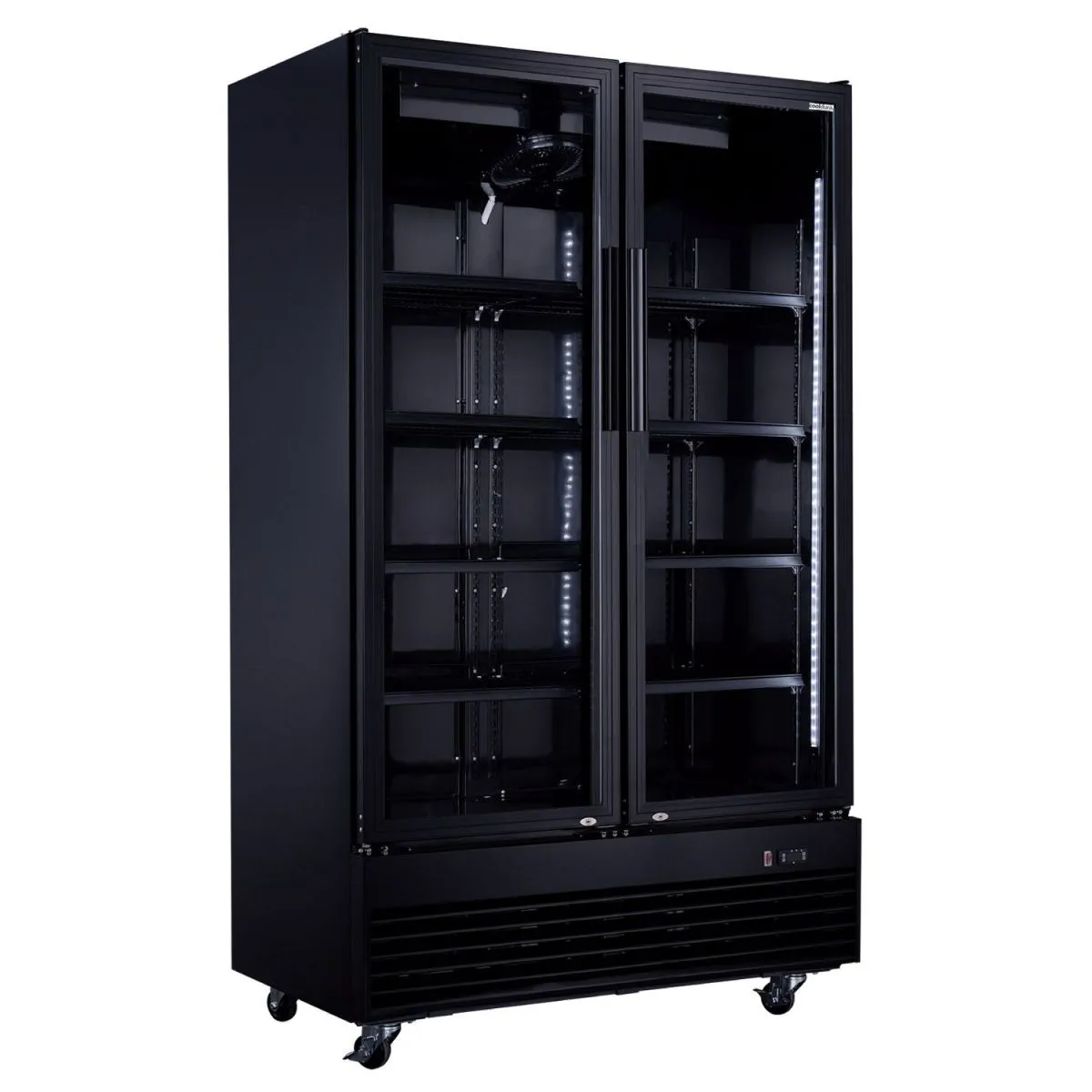 Cooldura Vetrina refrigerata per bottiglie - 1000 litri; 1000000 ml, 73x203.6x120 cm (LxHxP); argento - immagine 1