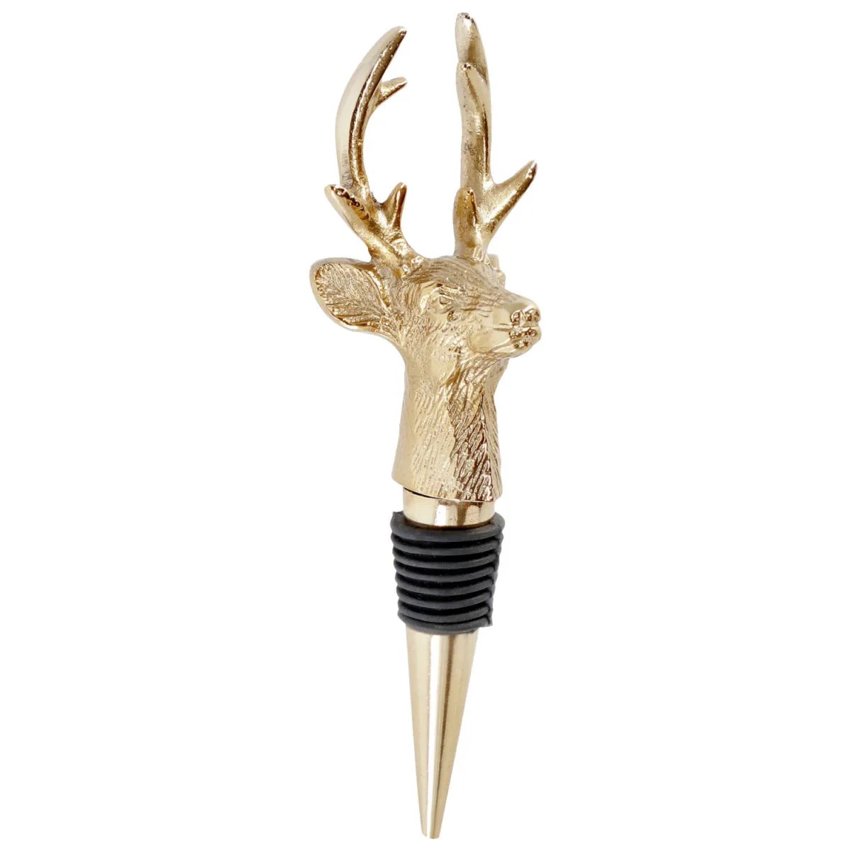2x VEGA Tappo bottiglia decorato Lauris; 5.75x14.75 cm (LxH); oro; 2 pz. / Pacco - immagine 1