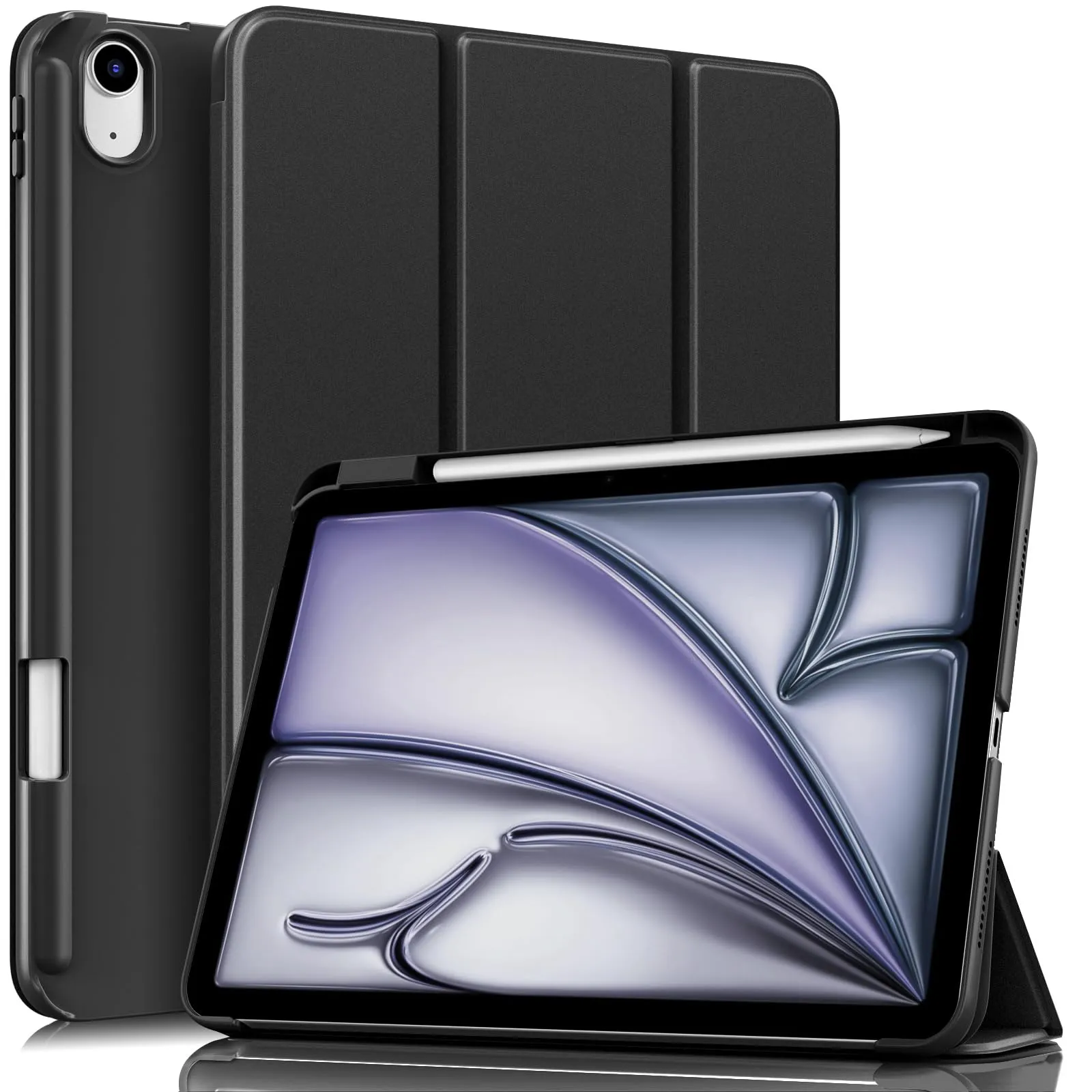 MoKo Custodia Sottile per iPad Air 11 ", iPad Air 5a/4a Gen, Nero - immagine 1