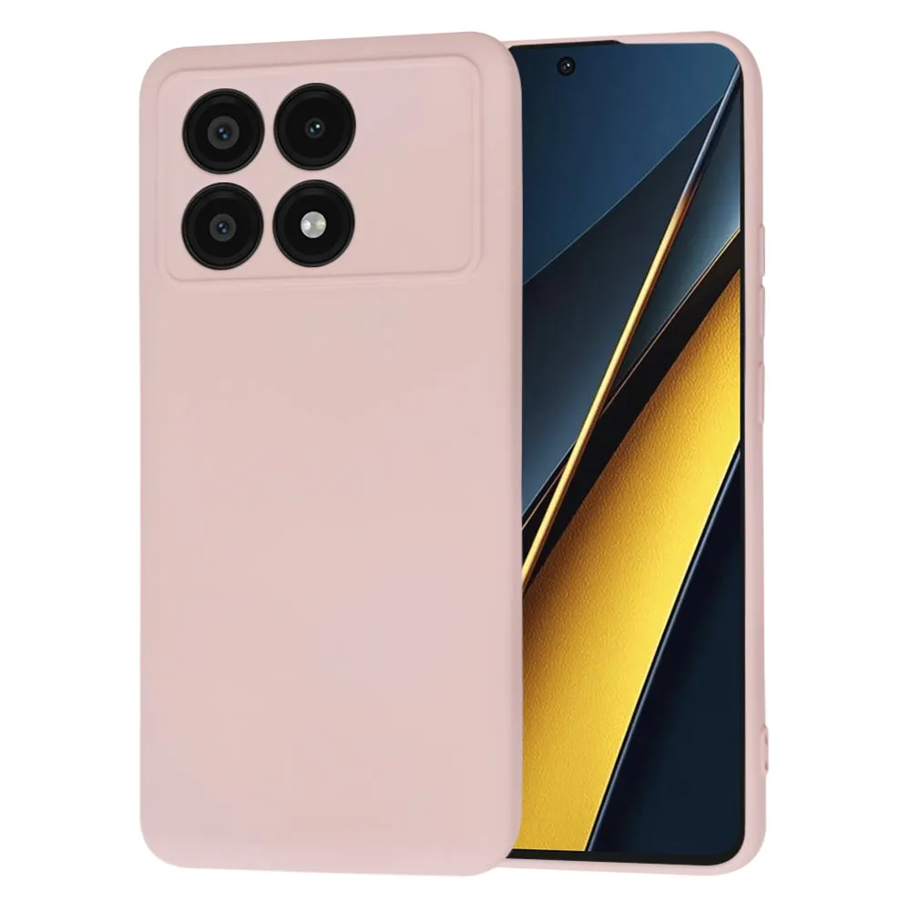 Custodia per Xiaomi Poco X6 Pro, Techsuit, SoftFlex, Rosa - immagine 1