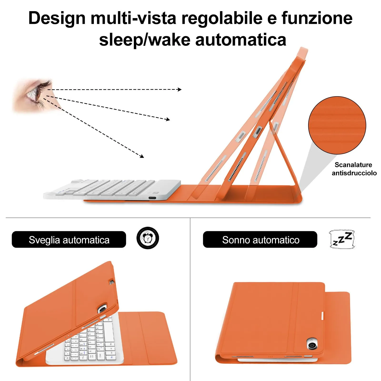 Cover Tastiera per iPad Air 11 M4 2026/M3 2025/M2 2024 11 Pollici - immagine 5