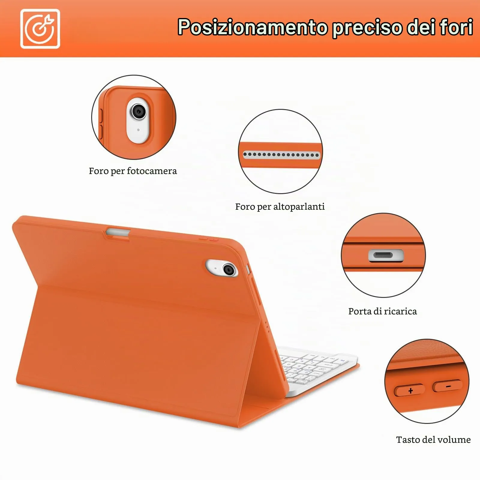Cover Tastiera per iPad Air 11 M4 2026/M3 2025/M2 2024 11 Pollici - immagine 6