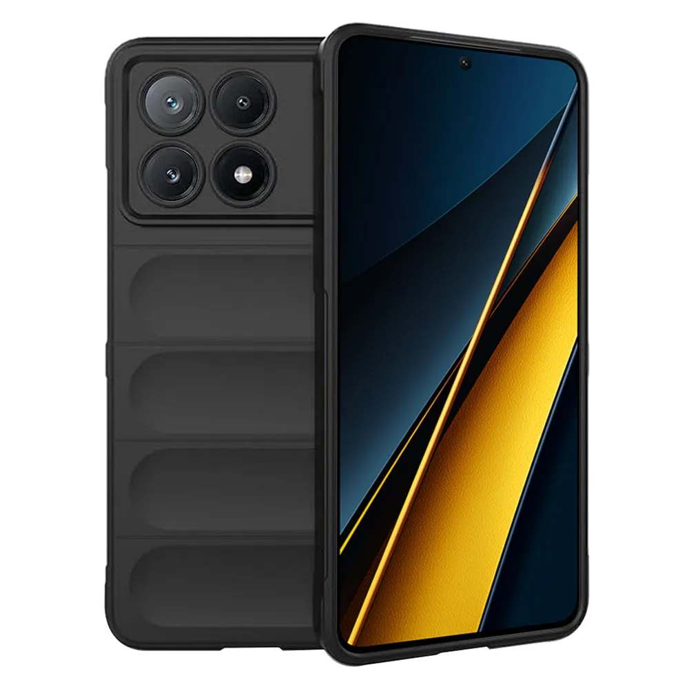 Custodia per Xiaomi Poco X6 Pro, Techsuit, Magic Shield, Nera - immagine 1