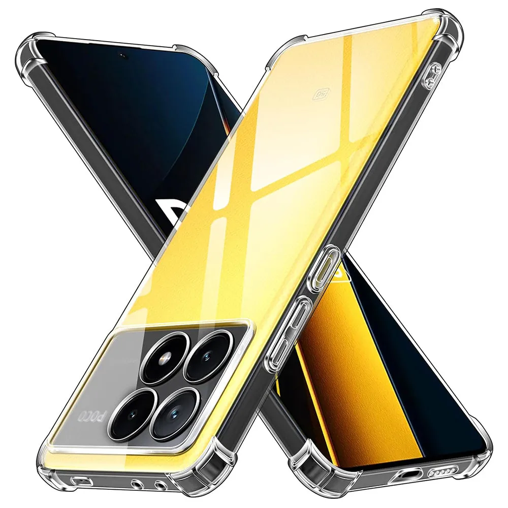 Custodia per Xiaomi Poco X6 Pro, Techsuit, Shockproof Clear, Trasparente - immagine 1