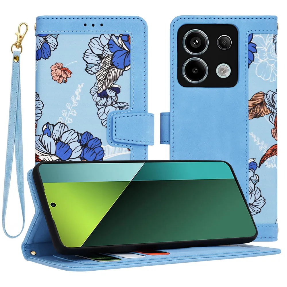 Custodia per Xiaomi Poco X6 / Note 13 Pro 5G, Techsuit, FlipCraft, Blu - immagine 1