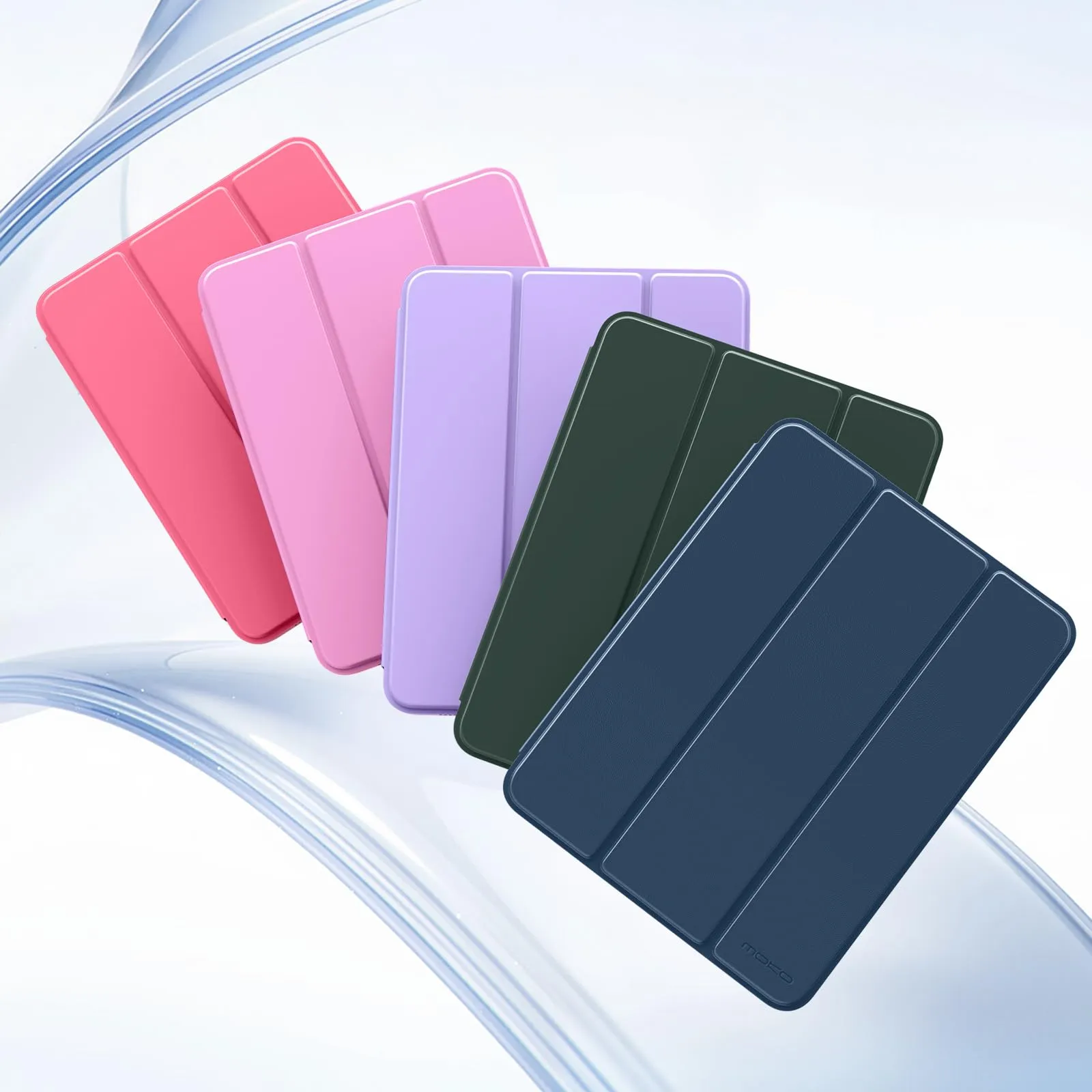 MoKo per iPad A16 11ª/10ª Generazione Custodia con Portapenne, Grigio Blu - immagine 8
