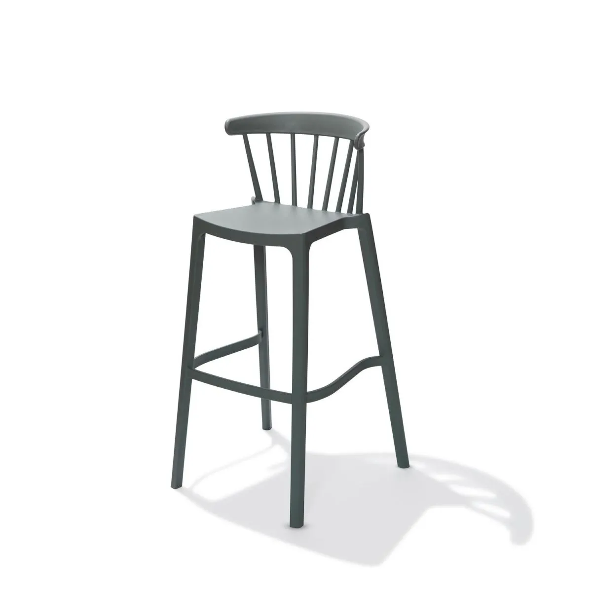 4x Barths Sgabello da bar Windson senza braccioli; 56x55x103 cm (LxPxH); verde; 4 pz. / Pacco - immagine 1