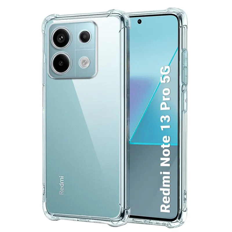Custodia per Xiaomi Poco X6 / Note 13 Pro 5G, Techsuit, Shockproof Clear, Trasparente - immagine 1