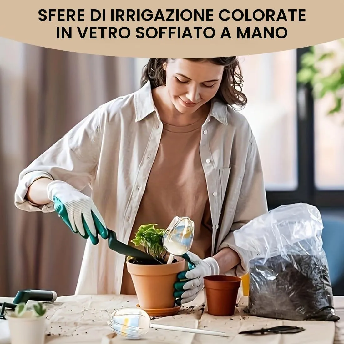 ZYOMVUN 5 Pezzi Palline per Irrigazione per Piante, irrigazione a rilascio lento multicolore, Abbeveratoio trasparente a forma di uccello, Globi autoirriganti in plastica, per piante da interno ed - immagine 6