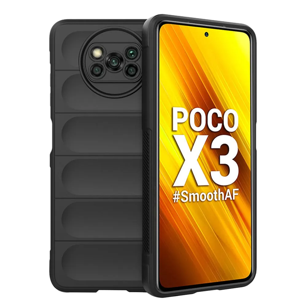 Custodia per Xiaomi Poco X3 Pro / X3 NFC / X3, Techsuit, Magic Shield, Nera - immagine 1