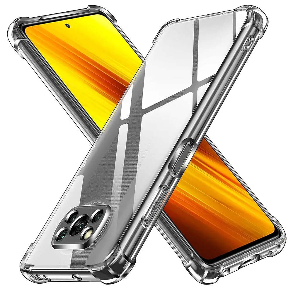 Custodia per Xiaomi Poco X3 Pro / X3 NFC / X3, Techsuit, Shockproof Clear, Trasparente - immagine 1