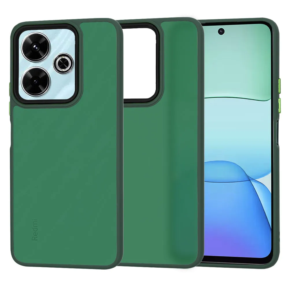 Custodia per Xiaomi Poco M6 4G / Redmi 13, Techsuit, HaloFrost, Verde - immagine 1