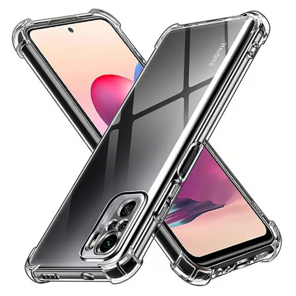 Custodia per Xiaomi Poco M5s / Redmi Note 10S / Note 10, Techsuit, Shockproof Clear, Trasparente - immagine 1