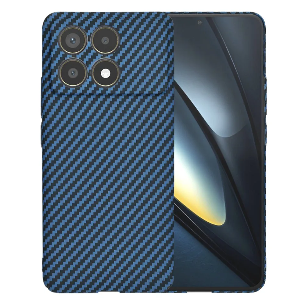 Custodia per Xiaomi Poco F6 Pro, Techsuit, Carbonite FiberShell, Turchese - immagine 1
