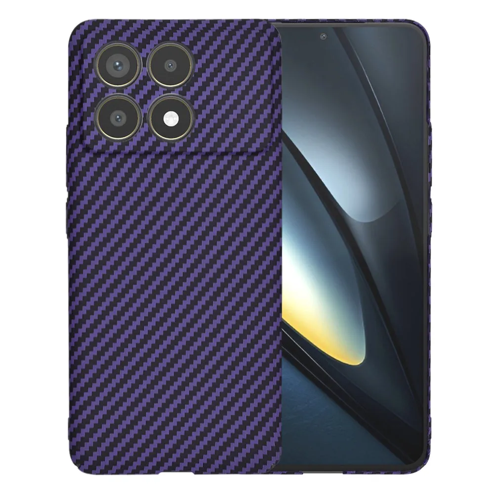 Custodia per Xiaomi Poco F6 Pro, Techsuit, Carbonite FiberShell, Viola - immagine 1