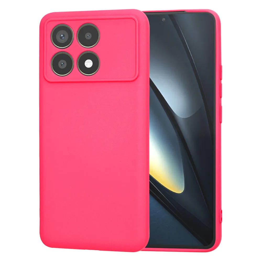 Custodia per Xiaomi Poco F6 Pro, Techsuit, SoftFlex, Rosa Scuro - immagine 1