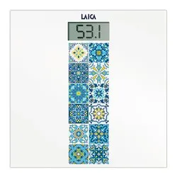 Bilancia pesapersone NEW ART Mediterranean Breeze White e Blue PS1082B - immagine 1