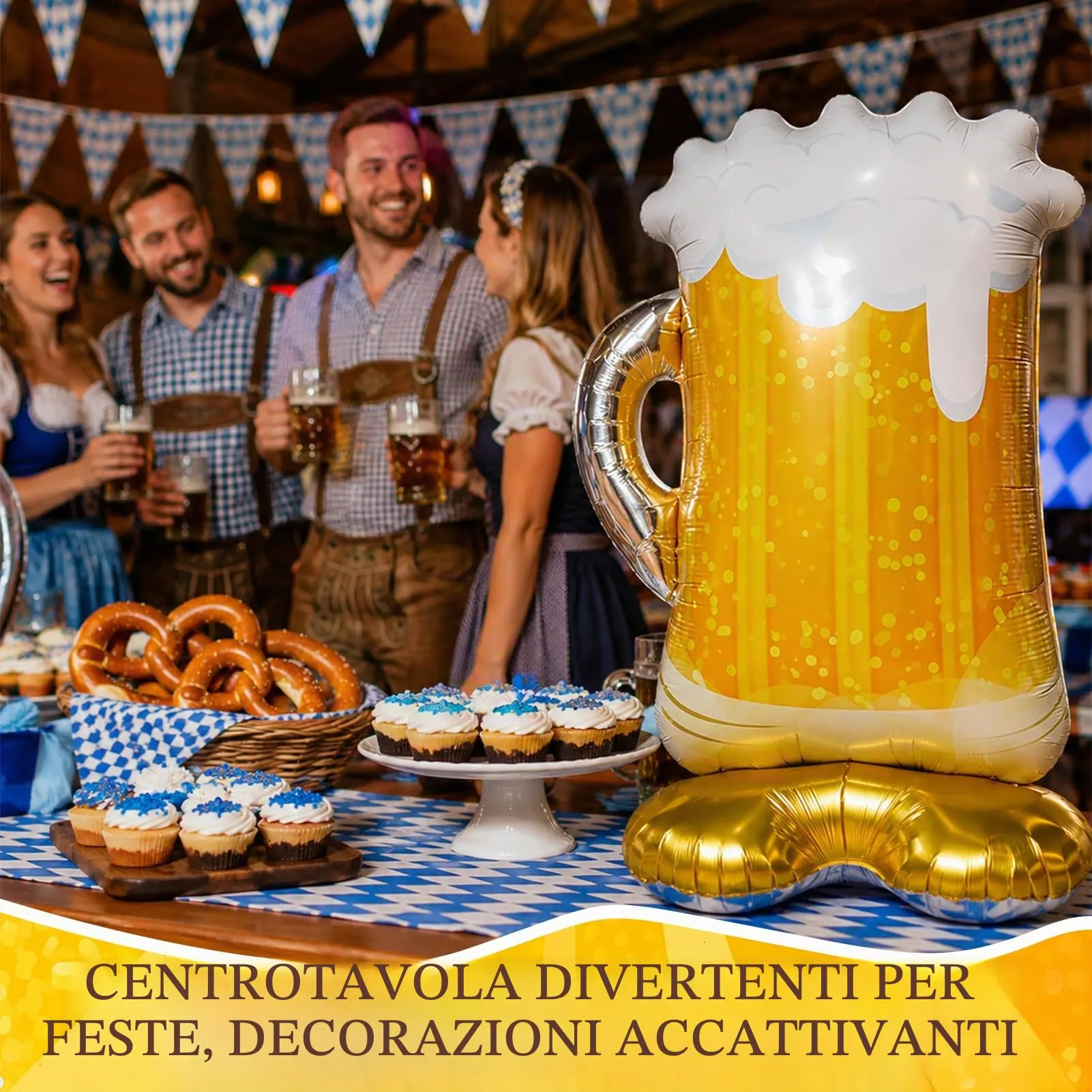 Palloncini di Birra,XXL Palloncino Party Deco Palloncinis di Birras - immagine 3