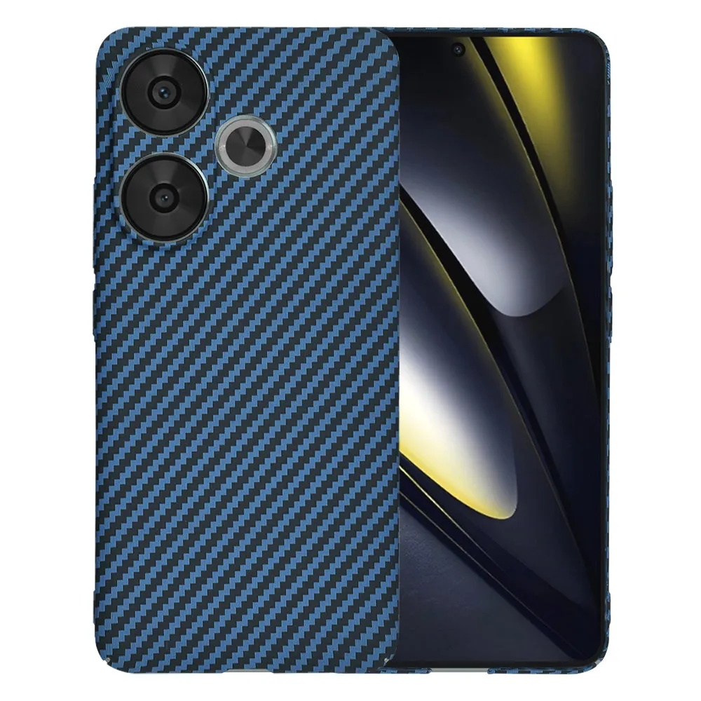 Custodia per Xiaomi Poco F6, Techsuit, Carbonite FiberShell, Turchese - immagine 1