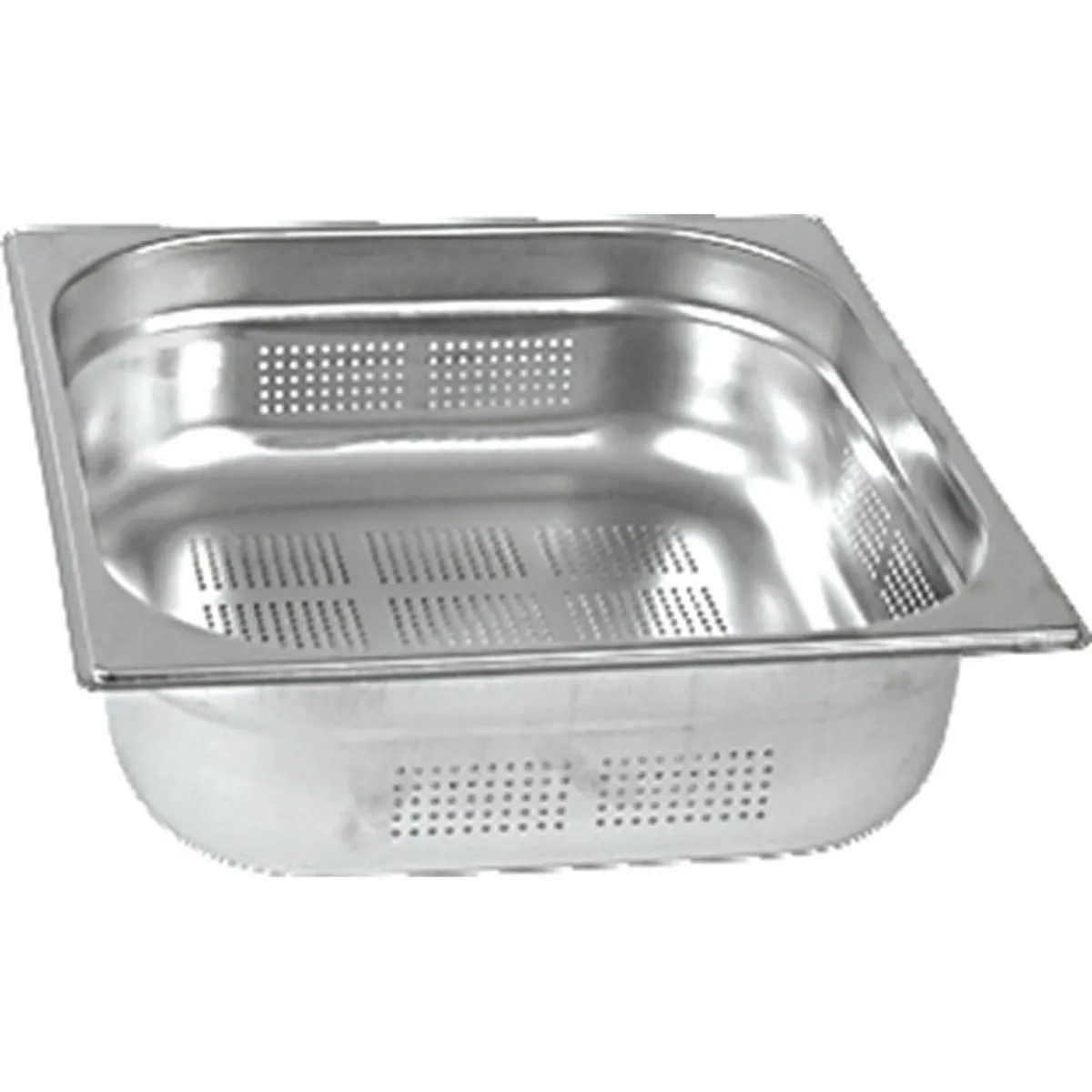 Stalgast Contenitori gastronorm in acciaio inox serie STANDARD, perforati/perforati; GN 1/2, 8.5 l, 32.5x26.5x15 cm (LxLxP); argento - immagine 1