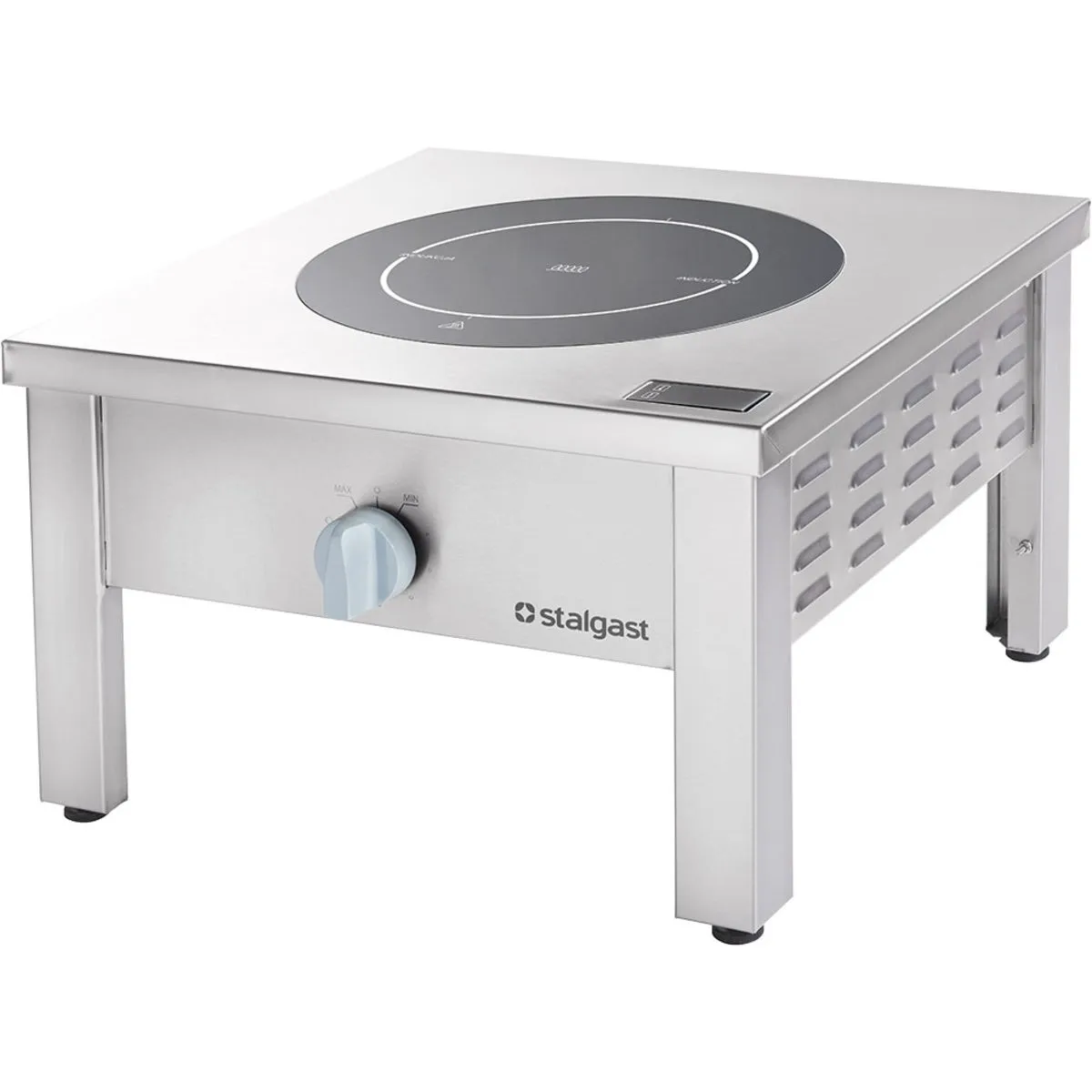 Stalgast Fornello ad induzione in acciaio inox , 1 piastra di cottura; 60x60x38 cm (LxPxH); argento - immagine 1