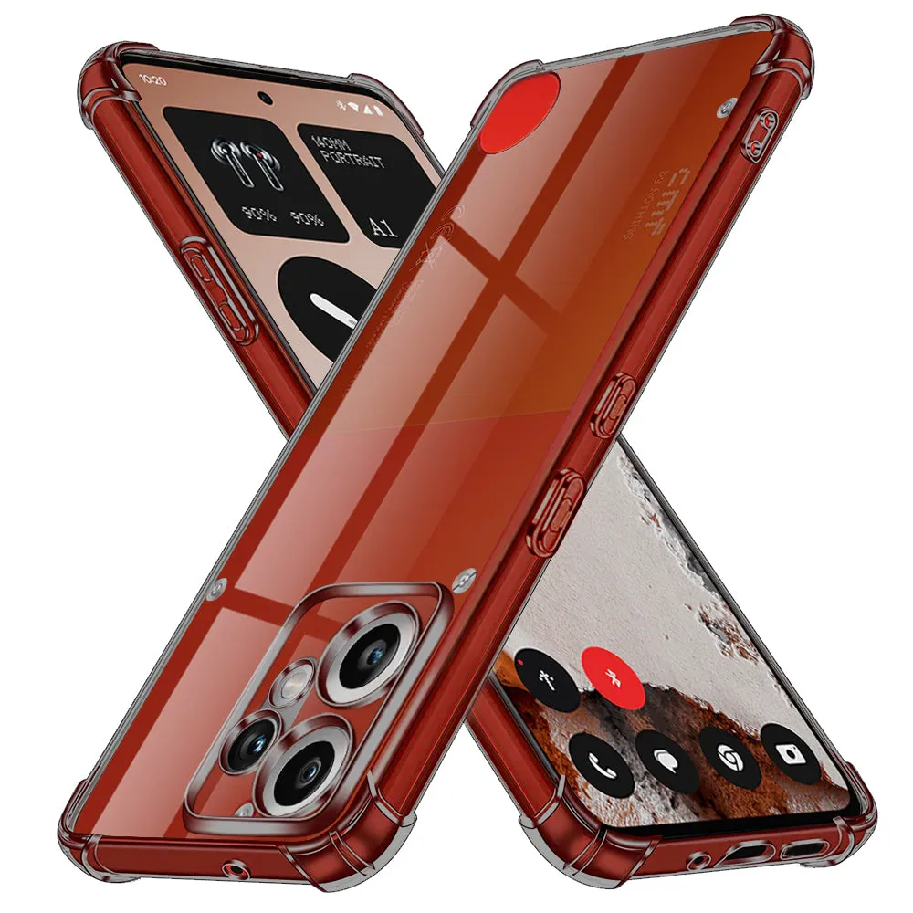 Custodia per Nothing CMF Phone 2 Pro, Techsuit, Shockproof Clear, Fumè - immagine 1