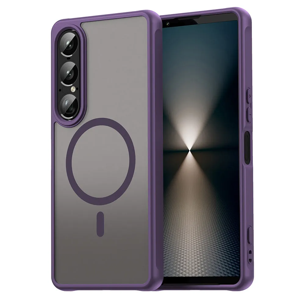 Custodia MagSafe per Sony Xperia 1 VII, Techsuit, HaloFrost II, Viola - immagine 1