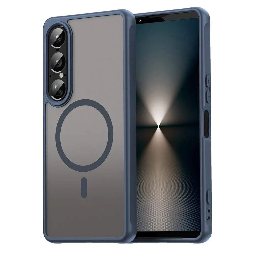 Custodia MagSafe per Sony Xperia 1 VII, Techsuit, HaloFrost II, Blu Navy - immagine 1