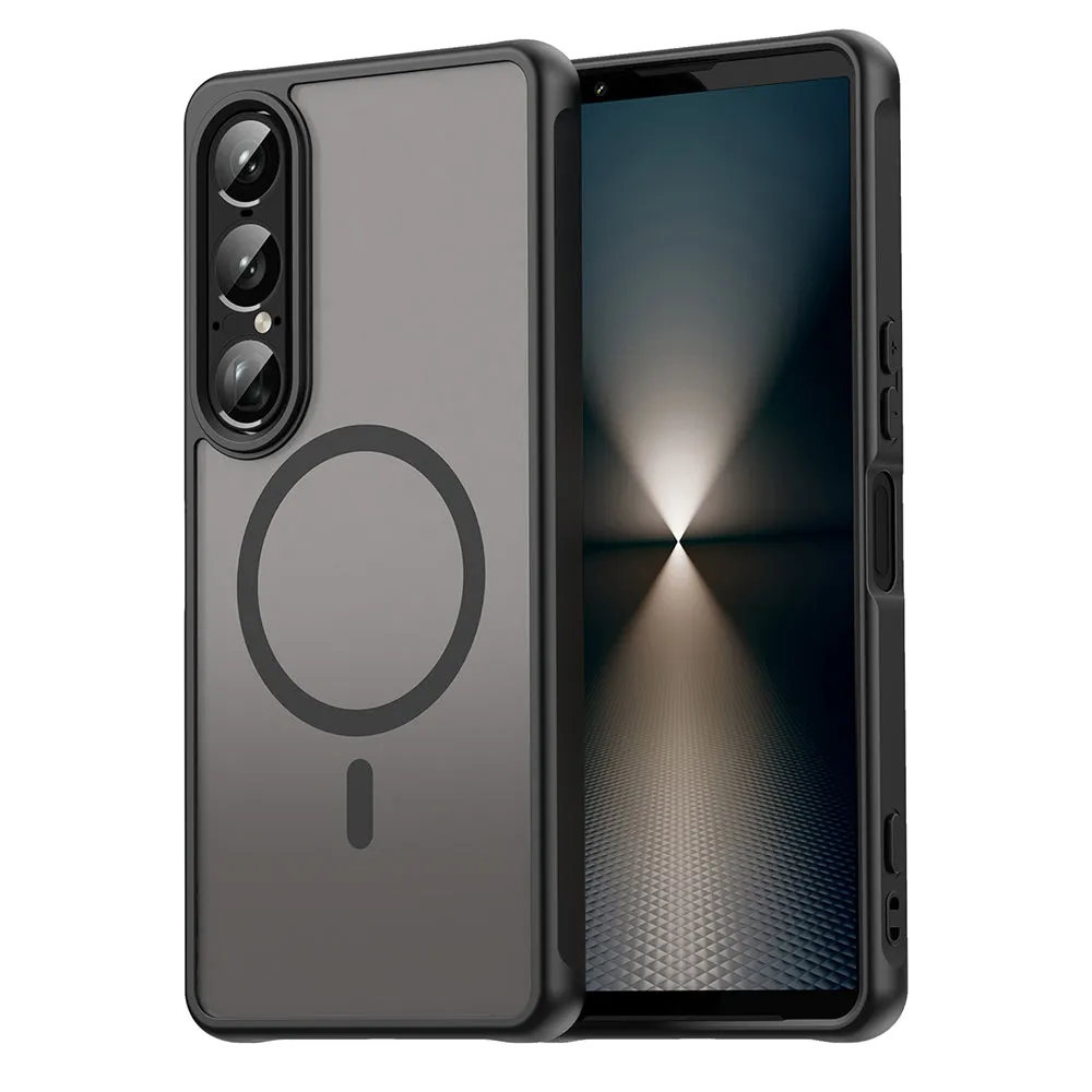 Custodia MagSafe per Sony Xperia 1 VII, Techsuit, HaloFrost II, Nera - immagine 1