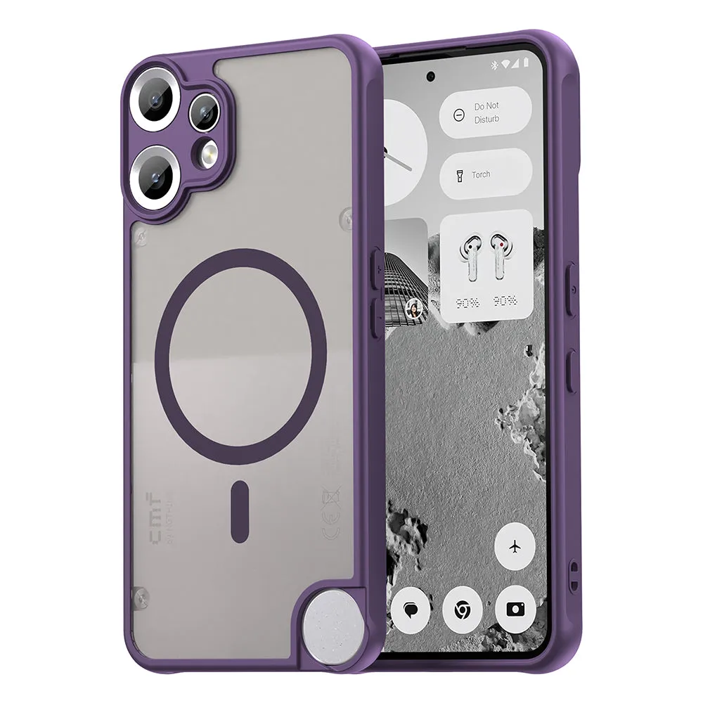 Custodia MagSafe per Nothing CMF Phone 2 Pro, Techsuit, HaloFrost II, Viola - immagine 1