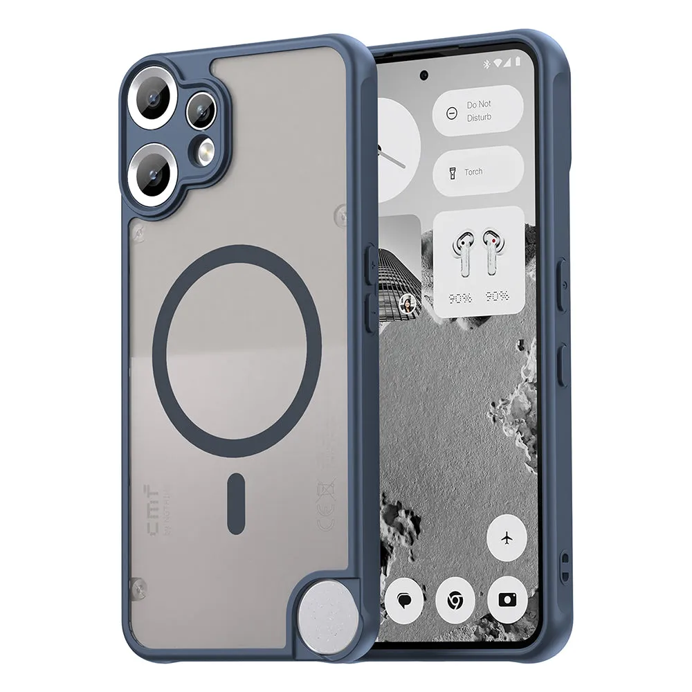 Custodia MagSafe per Nothing CMF Phone 2 Pro, Techsuit, HaloFrost II, Blu Navy - immagine 1