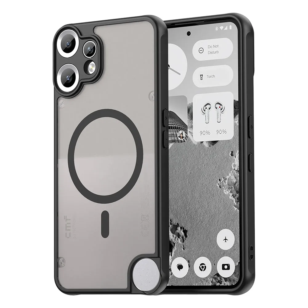 Custodia MagSafe per Nothing CMF Phone 2 Pro, Techsuit, HaloFrost II, Nera - immagine 1