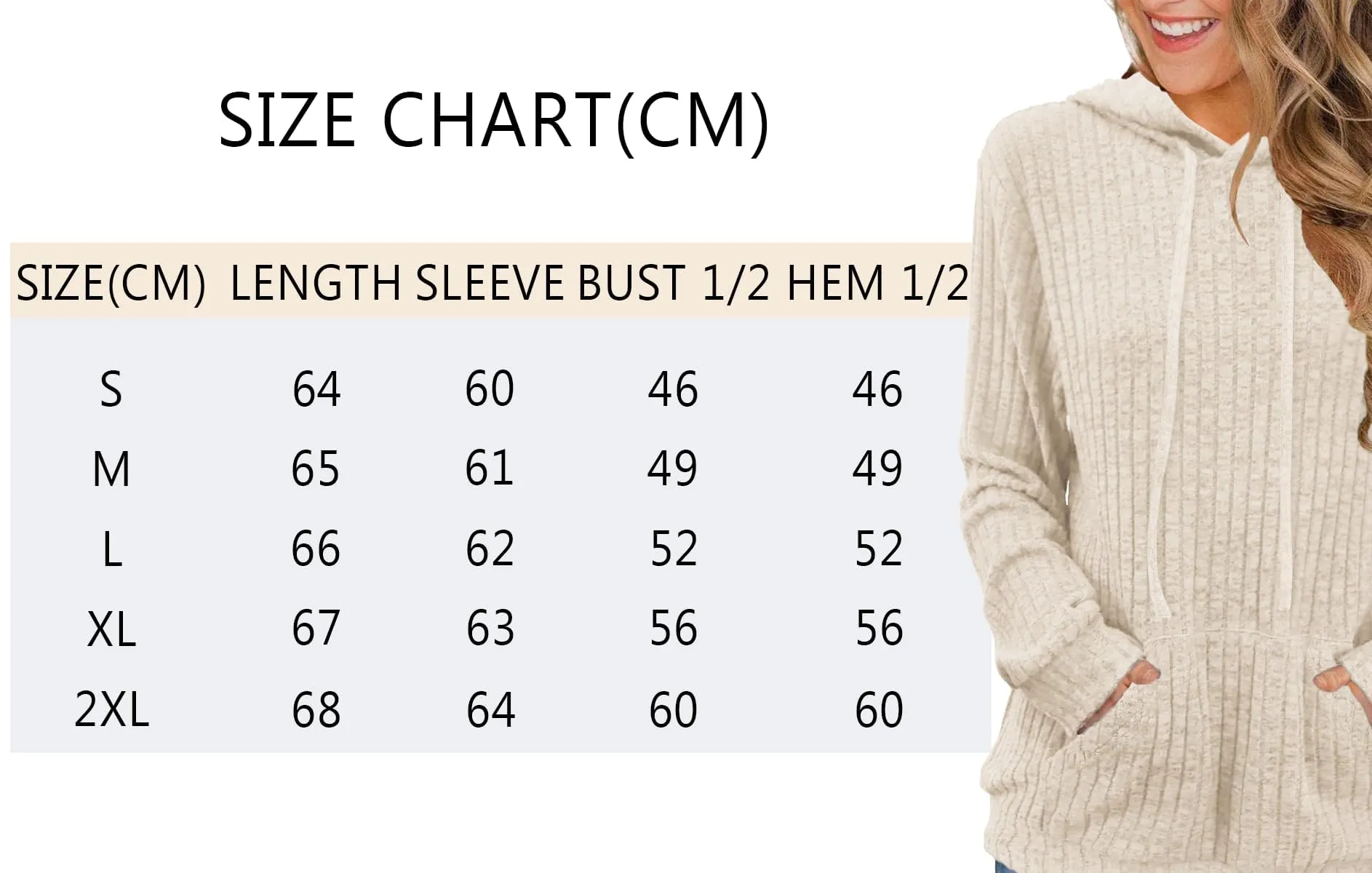 DUOEASE Maglia Donna con Tasche Autunno Invernale Felpe con Cappuccio Casual Maglia Donna Manica Lunga（Marrone-Bianco-S） - immagine 6