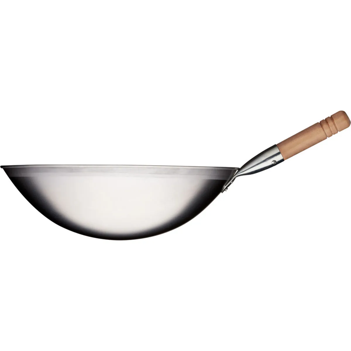 Stalgast Wok in acciaio inossidabile spazzolato; 40x12 cm (ØxH); argento - immagine 1