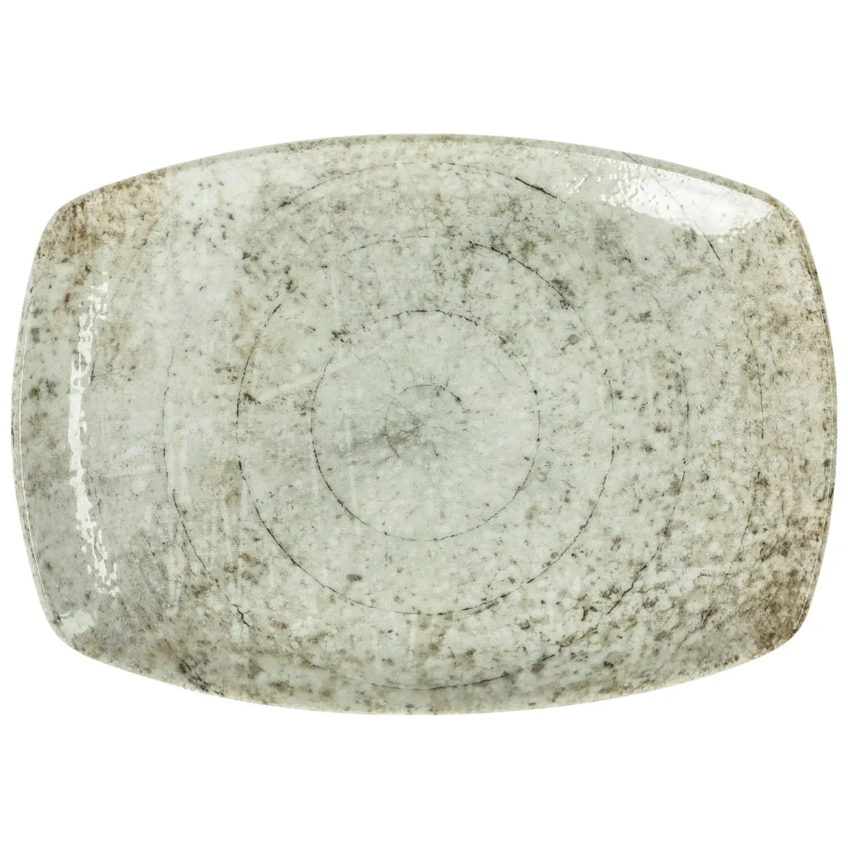 6x VEGA Piatto Gironia rettangolare, angoli arrotondati; 16x11.5x1.5 cm (LxLxH); tortora; rettangolare; 6 pz. / Pacco - immagine 1