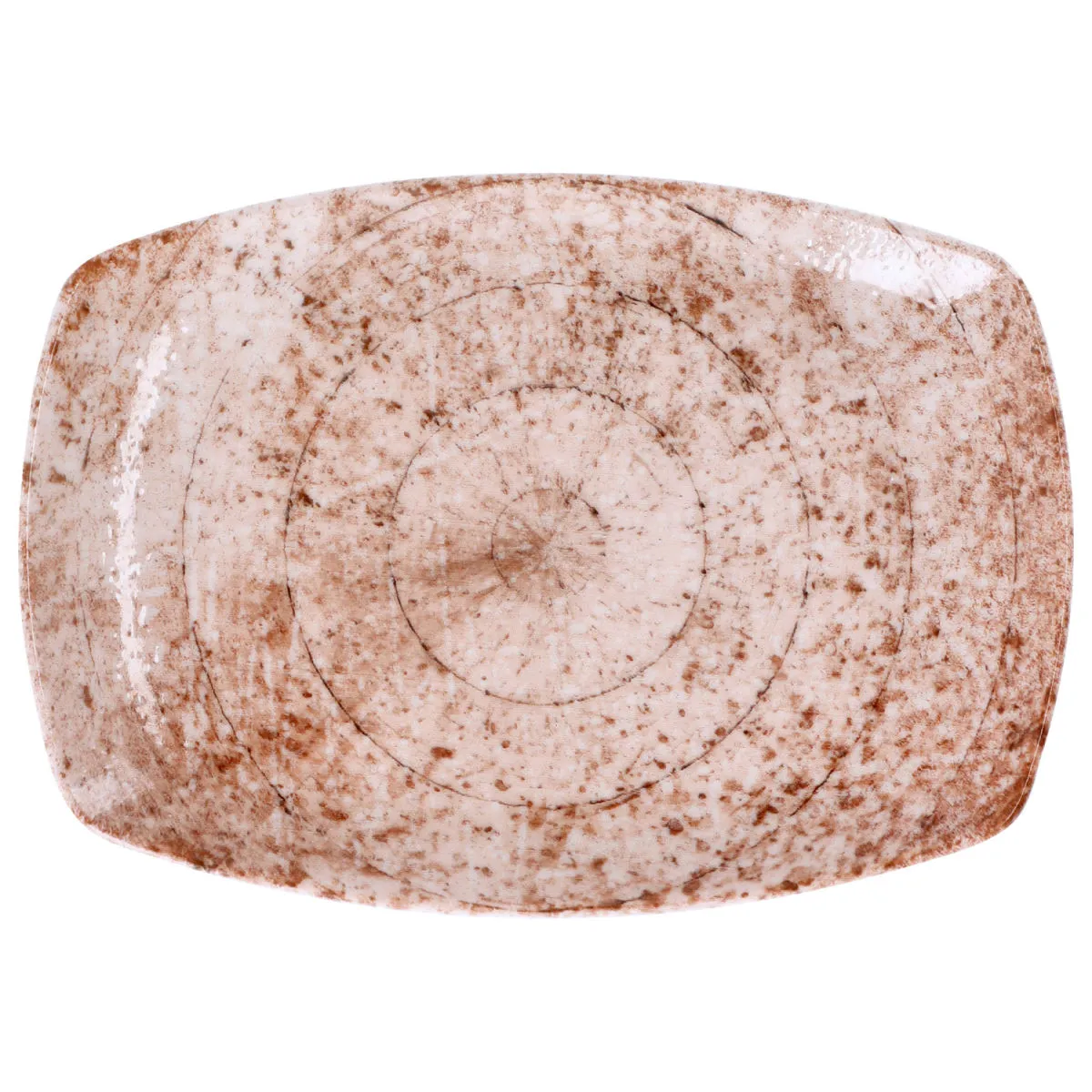 6x VEGA Piatto Gironia rettangolare, angoli arrotondati; 16x11.5x1.5 cm (LxLxH); rosa; rettangolare; 6 pz. / Pacco - immagine 1