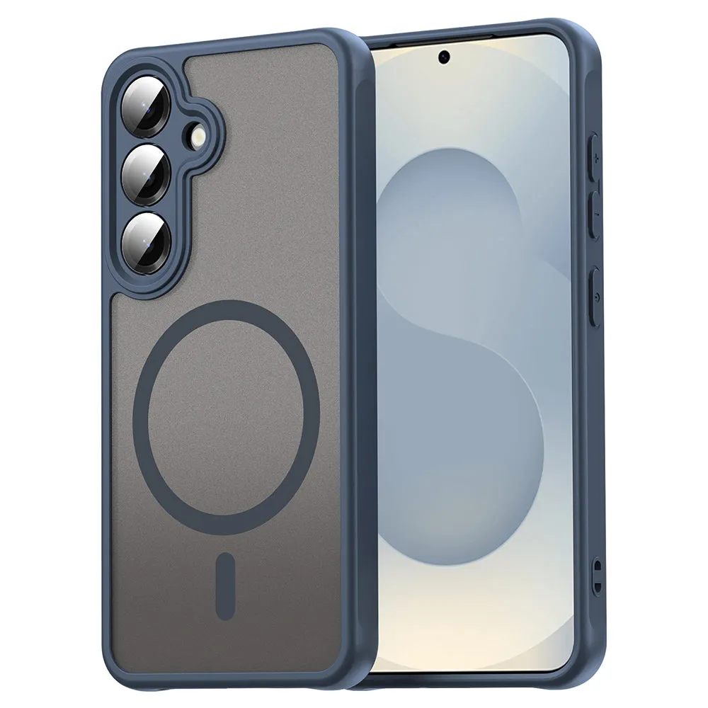 Custodia MagSafe per Samsung Galaxy S24+ S926, Techsuit, HaloFrost II, Blu Navy - immagine 1