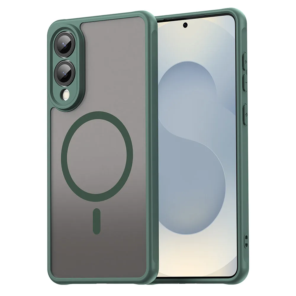 Custodia MagSafe per Samsung Galaxy S25 Edge S937, Techsuit, HaloFrost II, Verde - immagine 1