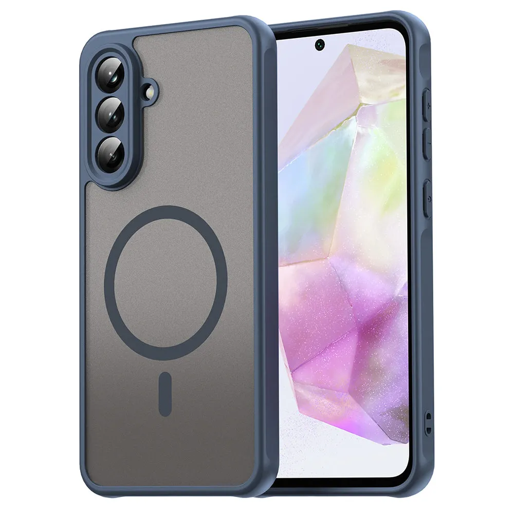 Custodia MagSafe per Samsung Galaxy A36 A366, Techsuit, HaloFrost II, Blu Navy - immagine 1