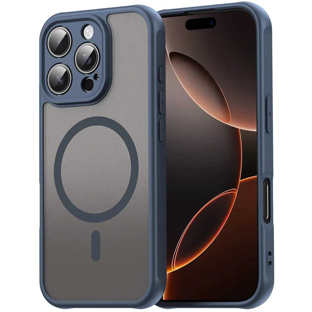 Custodia MagSafe per Apple iPhone 11 Pro Max, Techsuit, HaloFrost II, Blu Navy - immagine 1