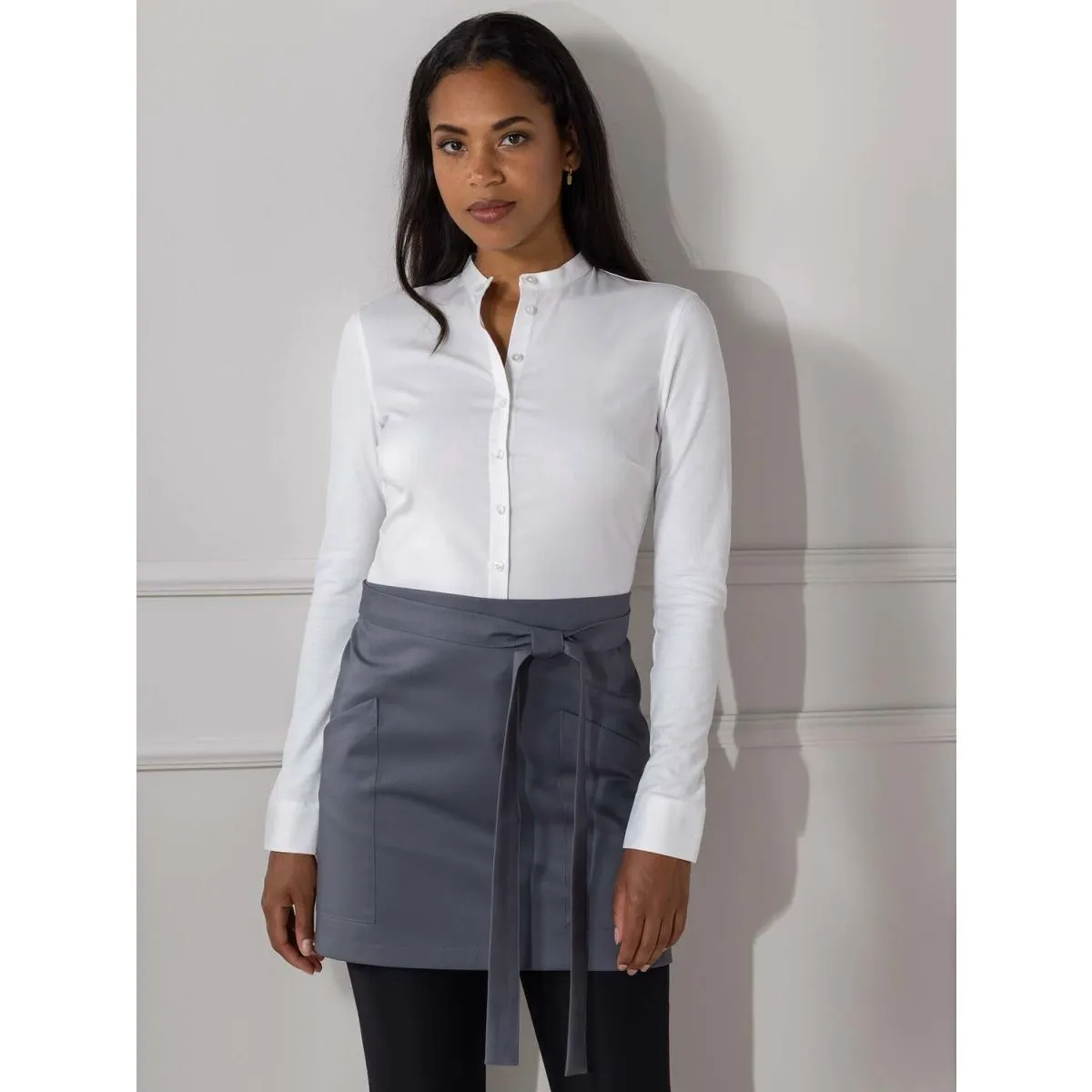 Le Nouveau Chef Grembiule Bistro; 41x120 cm (LxL); grigio - immagine 1