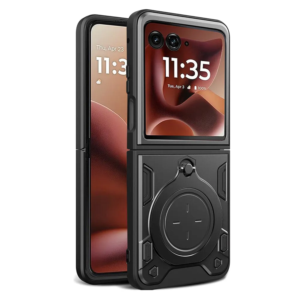 Custodia per Motorola Razr 60 Ultra, Techsuit, CamGuard Pro, Nera - immagine 1