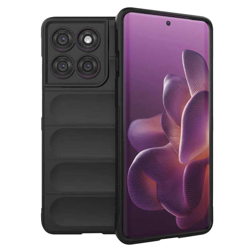 Custodia per Motorola Edge 60 Pro, Techsuit, Magic Shield, Nera - immagine 1