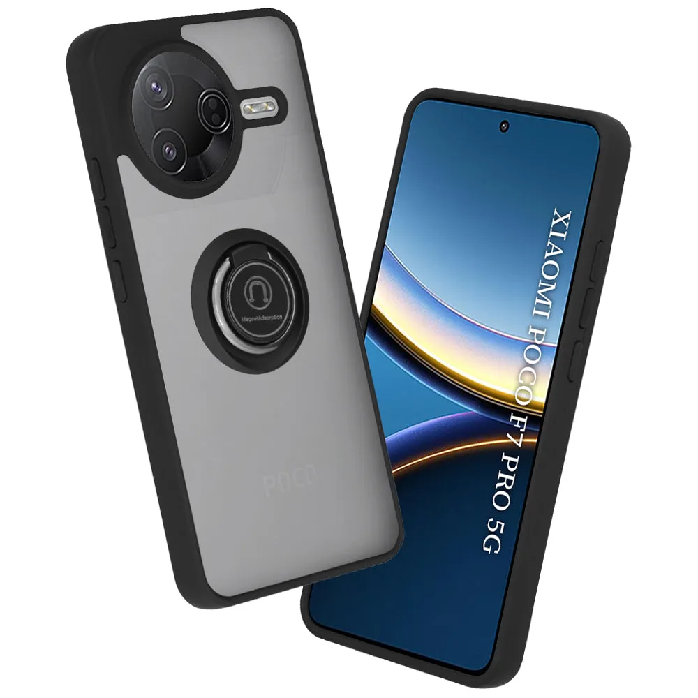 Custodia per Xiaomi Poco F7 Pro, Techsuit, Glinth, Nera - immagine 1