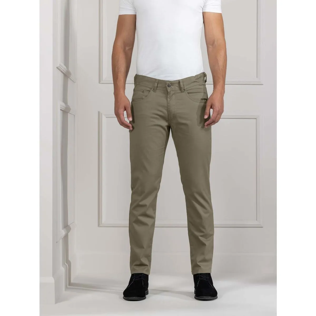Le Nouveau Chef Pantaloni da cuoco dell'Oregon; Taglia W34/L34; verde - immagine 1