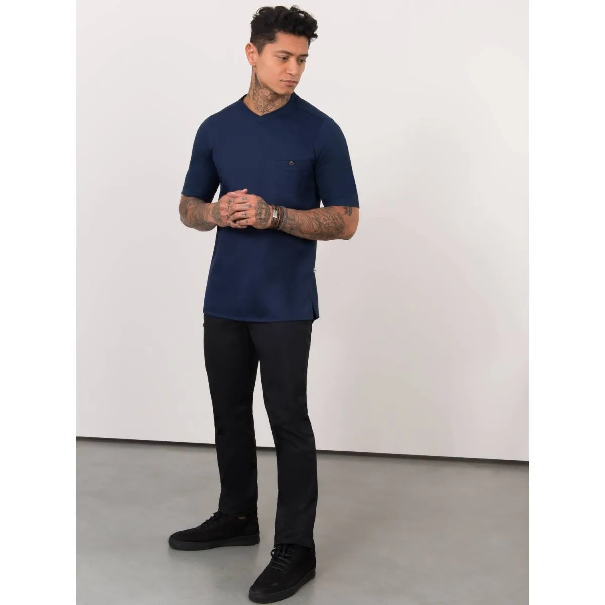 Le Nouveau Chef Maglietta Ferre; Taglia 6XL; blu - immagine 1