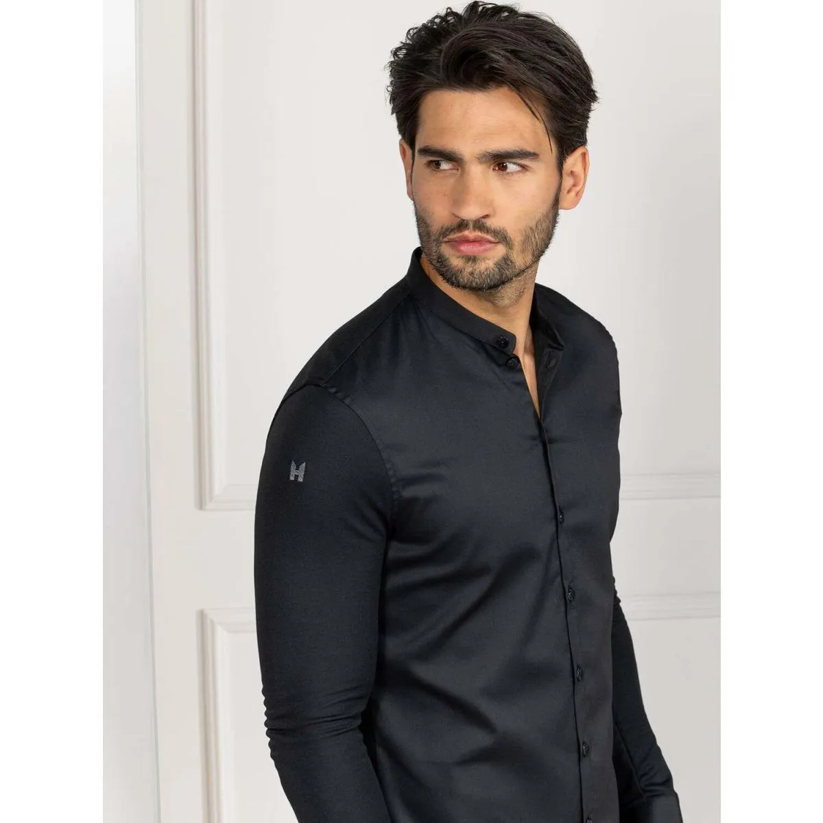 Le Nouveau Chef Camicia Lucas ; Taglia 2XL; nero - immagine 1