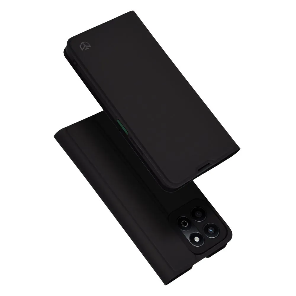 Custodia per Honor X7c / 200 Smart, Techsuit, Magskin Book, Nera - immagine 1