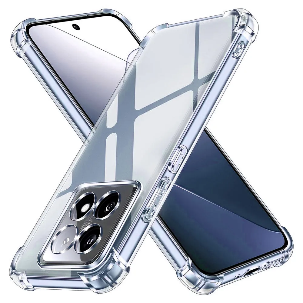 Custodia per Xiaomi 14T Pro, Techsuit, Shockproof Clear, Trasparente - immagine 1